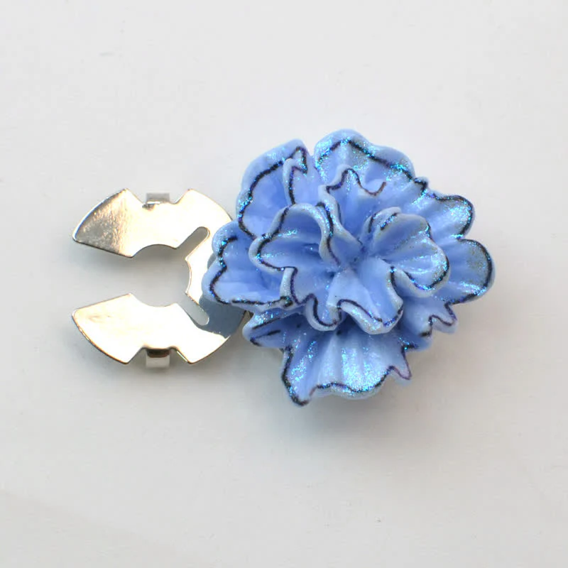 1 Pair Mini Pearls Owl Snap-On Shirt Button Covers - Image 3