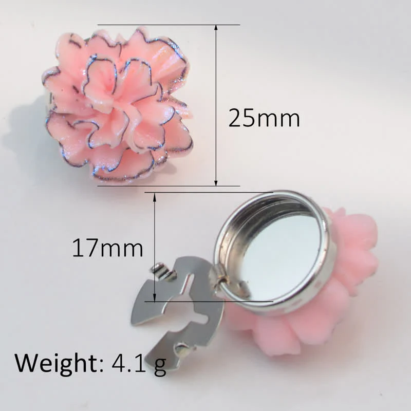 1 Pair Mini Pearls Owl Snap-On Shirt Button Covers - Image 4