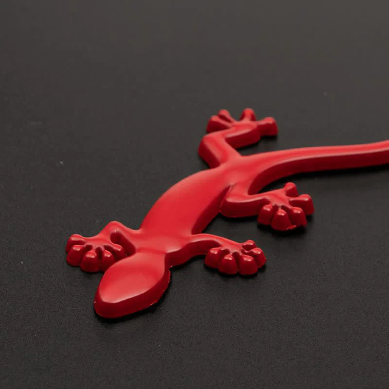 1 Pair Of  Gecko Animal Metal Sticker Car Badge - Image 3