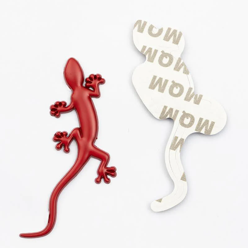 1 Pair Of  Gecko Animal Metal Sticker Car Badge - Image 4