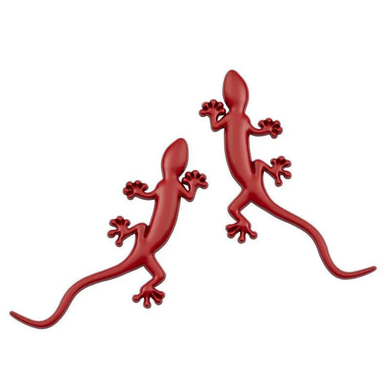 1 Pair Of  Gecko Animal Metal Sticker Car Badge - Image 8