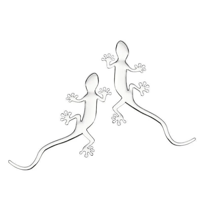 1 Pair Of  Gecko Animal Metal Sticker Car Badge - Image 9