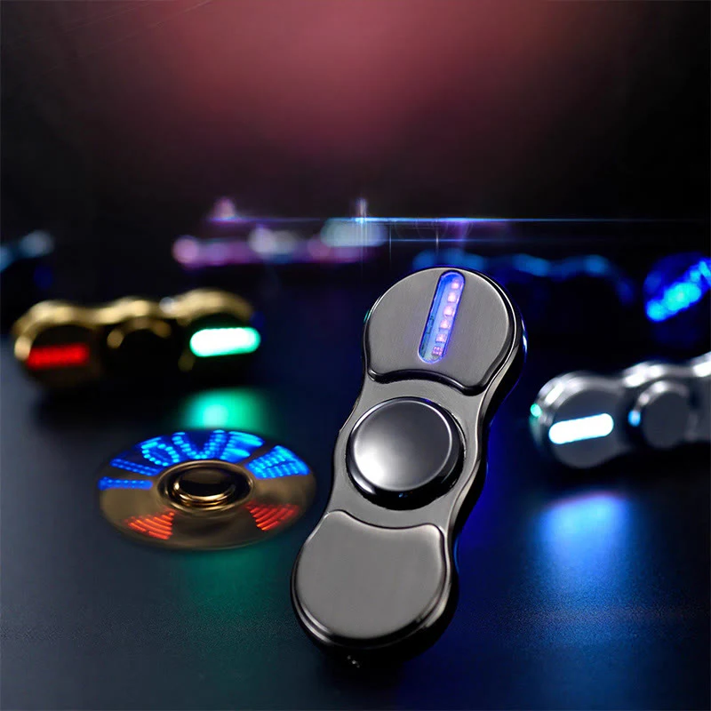 2-in-1 Fingertip Gyro LED Colorful Light Electronic Lighter - Image 4