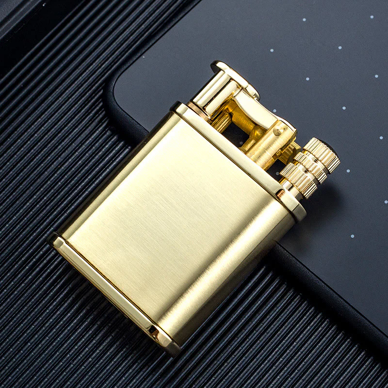 2 in 1 Permanent Match Antique Style Lift Arm Refillable Kerosene Lighter - Image 10