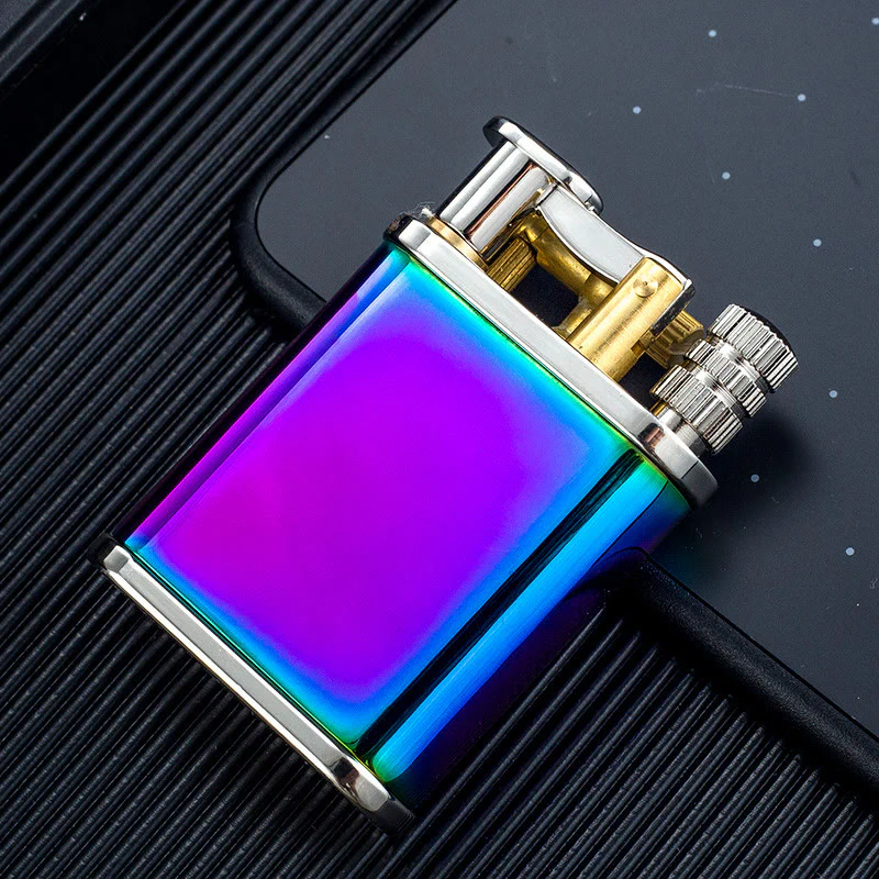 2 in 1 Permanent Match Antique Style Lift Arm Refillable Kerosene Lighter - Image 8