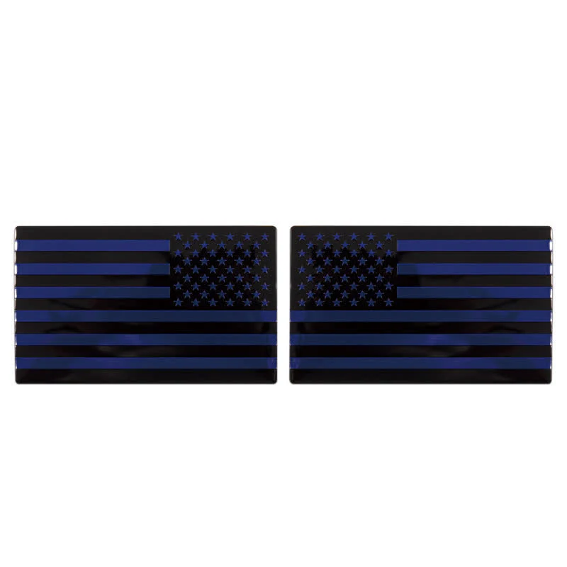 2Pcs American Flag Metal Sticker Car Badge - Image 8