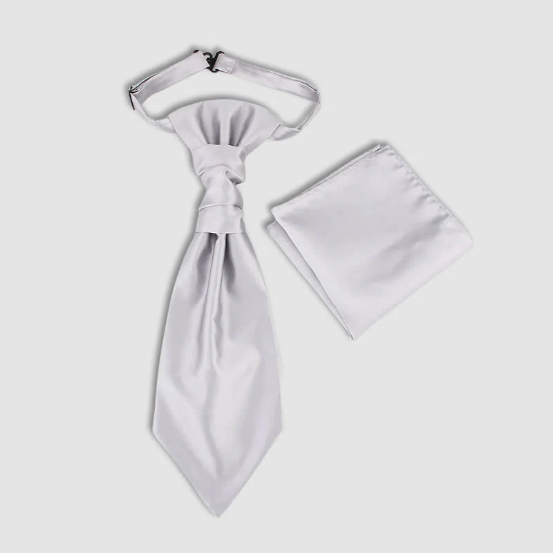 2Pcs Men's Pre-Tied Paisley Wrinkle Knot Necktie Pocket Square - Image 8