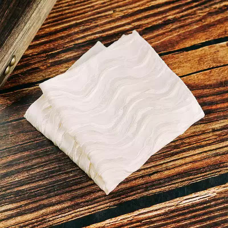 2Pcs Men's Three-Dimensional Vine Pattern Handkerchief Bow Tie - Image 4