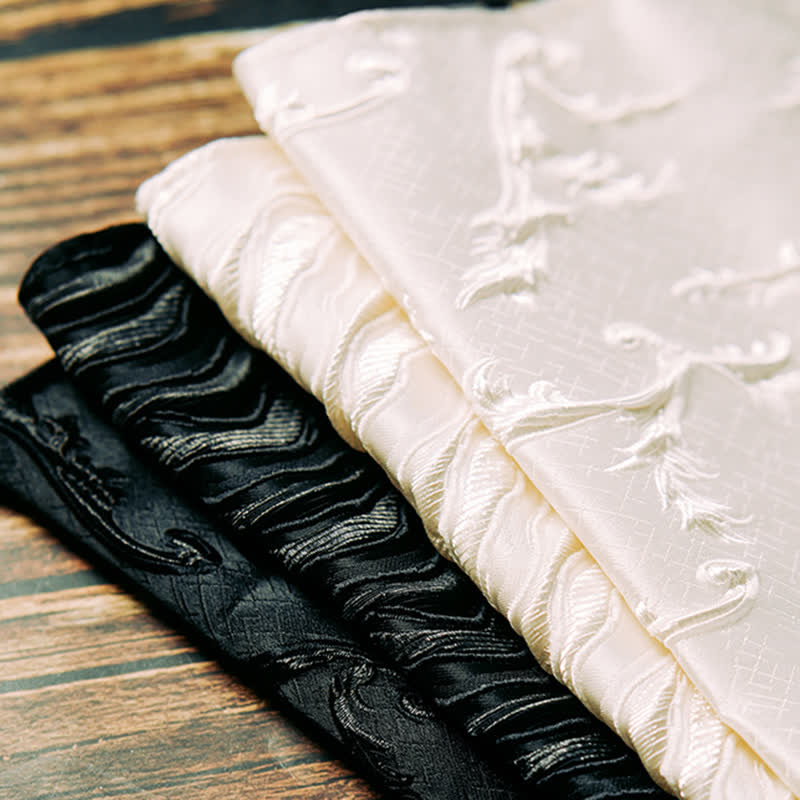 2Pcs Men's Three-Dimensional Vine Pattern Handkerchief Bow Tie - Image 7