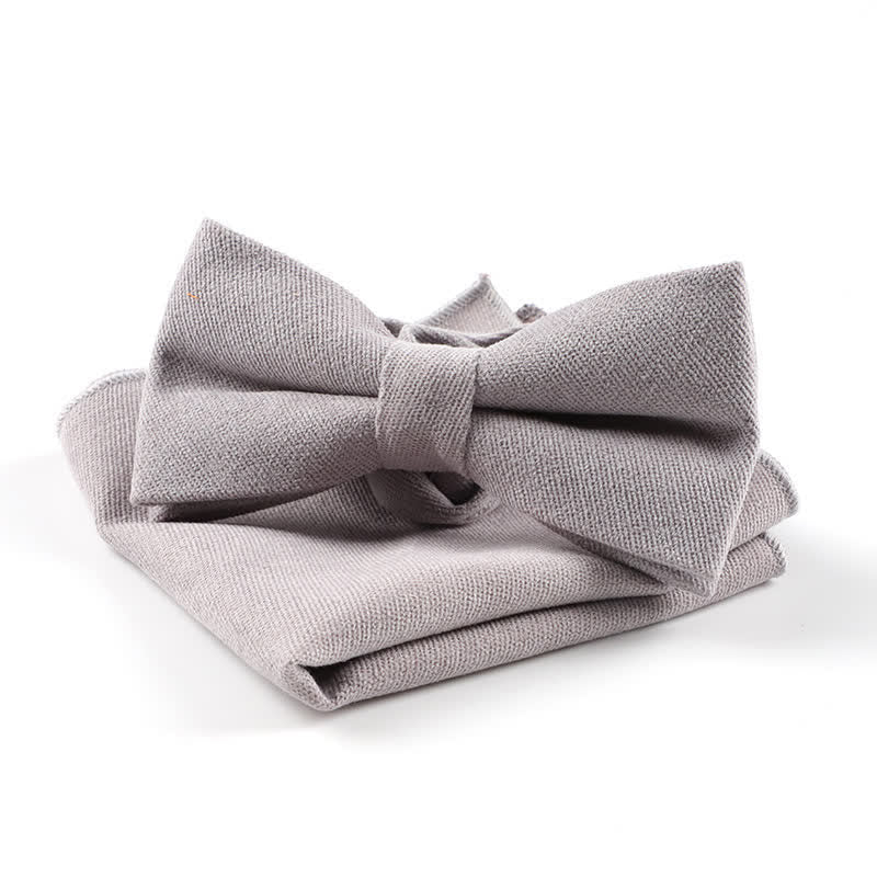 2Pcs Morandi Color System Handkerchief Bow Tie - Image 10