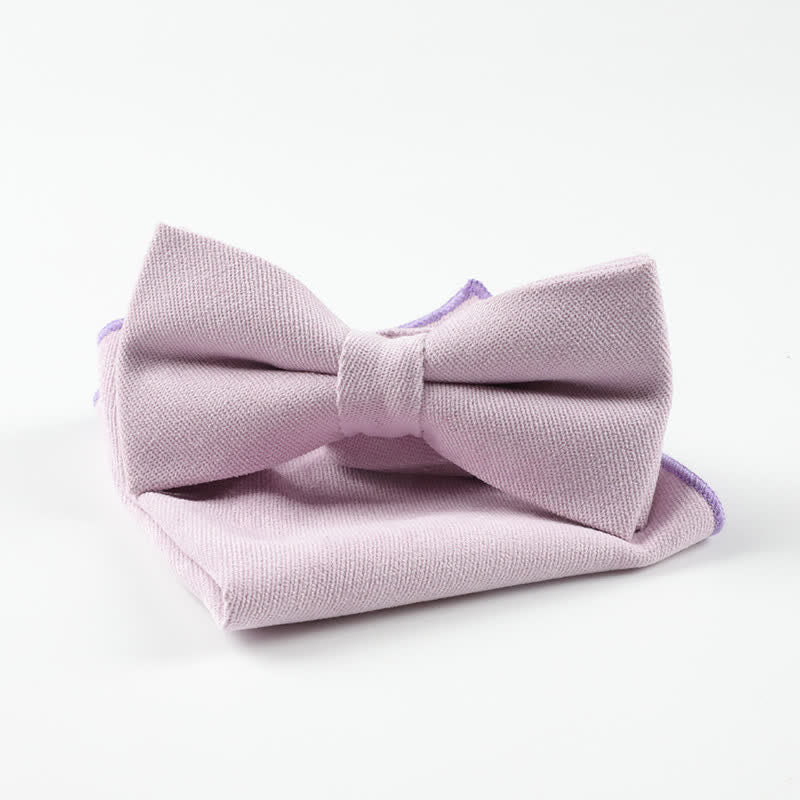 2Pcs Morandi Color System Handkerchief Bow Tie - Image 11
