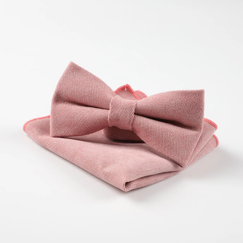 2Pcs Morandi Color System Handkerchief Bow Tie - Image 12