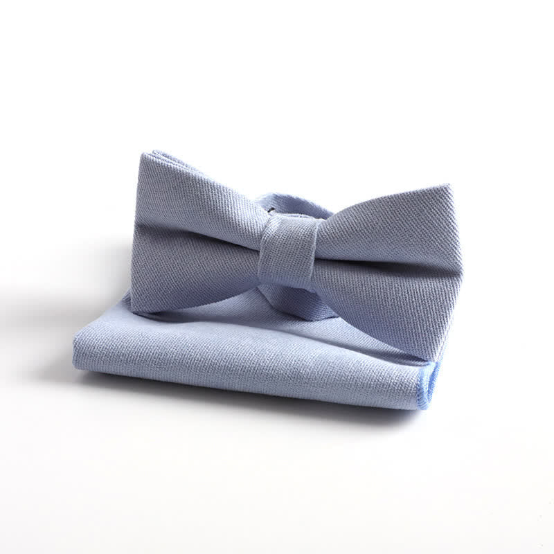2Pcs Morandi Color System Handkerchief Bow Tie - Image 14
