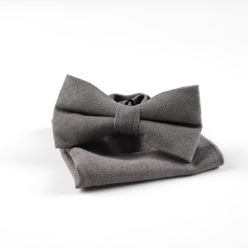 2Pcs Morandi Color System Handkerchief Bow Tie - Image 17