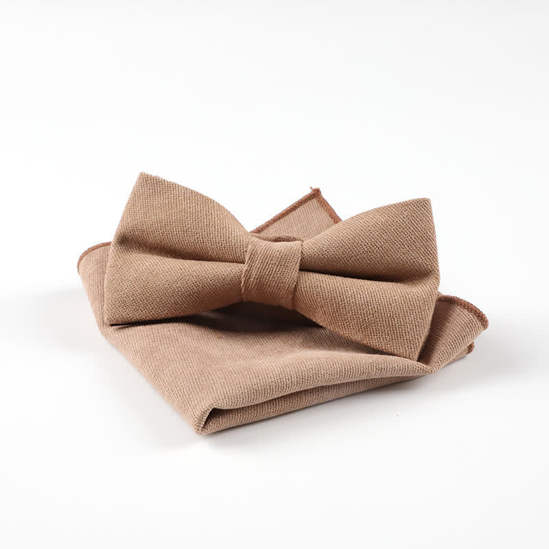 2Pcs Morandi Color System Handkerchief Bow Tie - Image 18