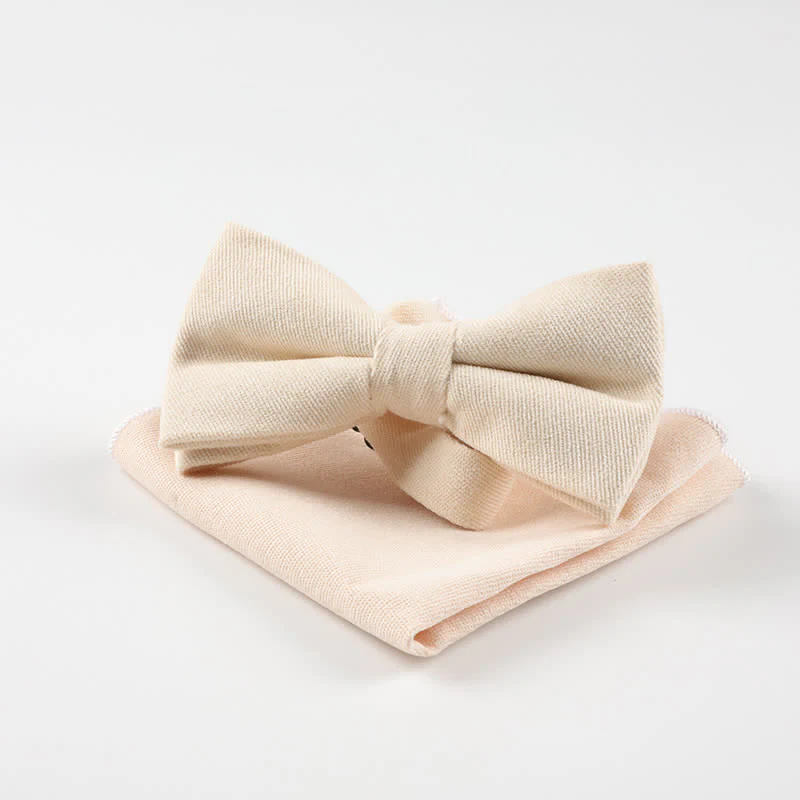 2Pcs Morandi Color System Handkerchief Bow Tie - Image 19