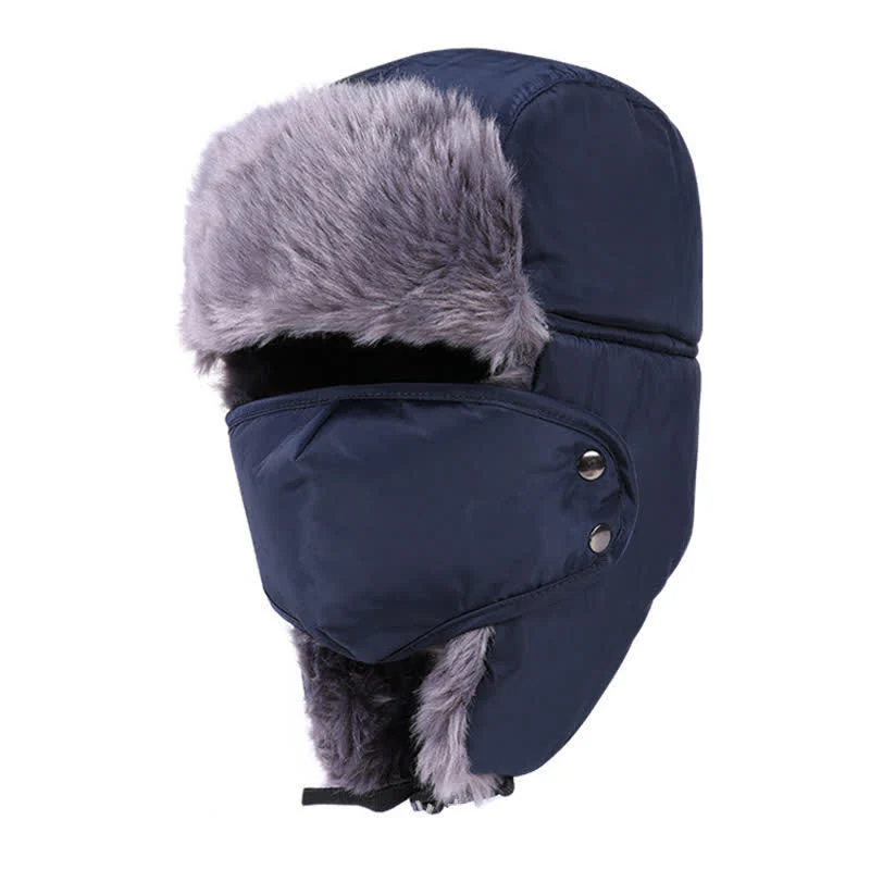 2Pcs Mountain Climbing Face Mask Trapper Hat Set - Image 3