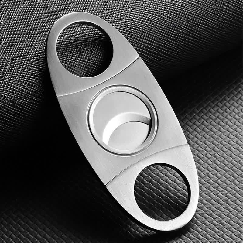 3-Finger Cigar Humidor Leather Case with Cigar Cutter - Image 9