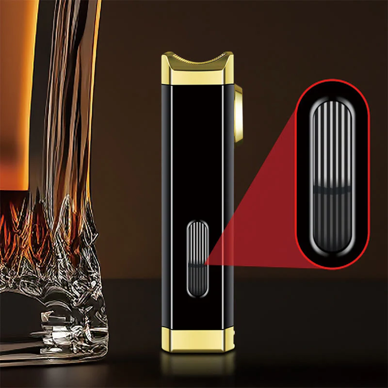 3 In 1 Triple Burner Lighter With Built-In Cigar Cutter - Image 4