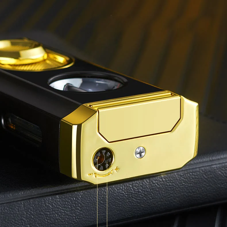 3 In 1 Triple Burner Lighter With Built-In Cigar Cutter - Image 8