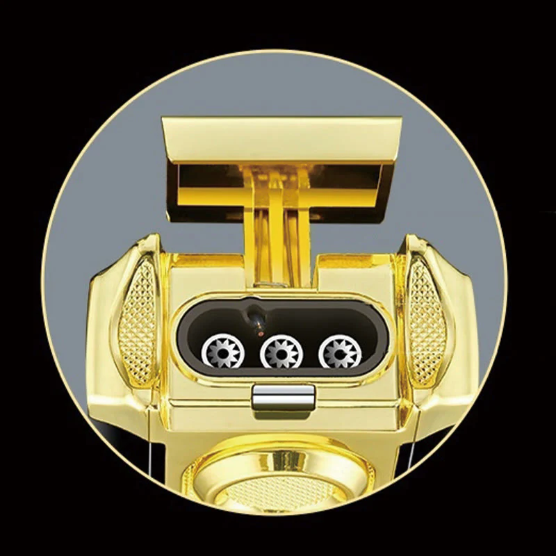 3 In 1 Triple Burner Lighter With Built-In Cigar Cutter - Image 9