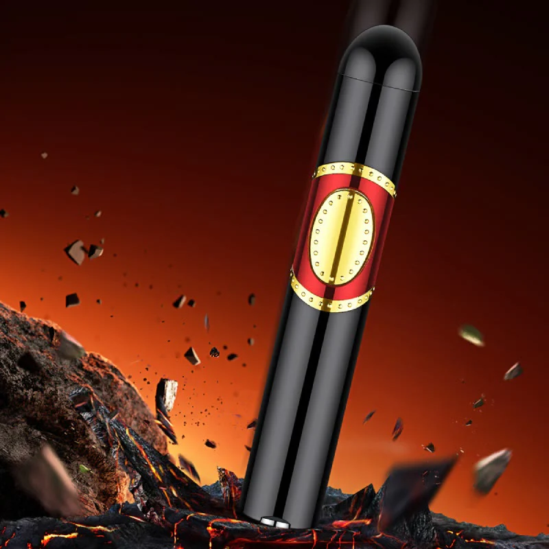 3 In 1 Triple Burner Lighter With Built-In Cigar Punch And Cigar Needle - Image 4