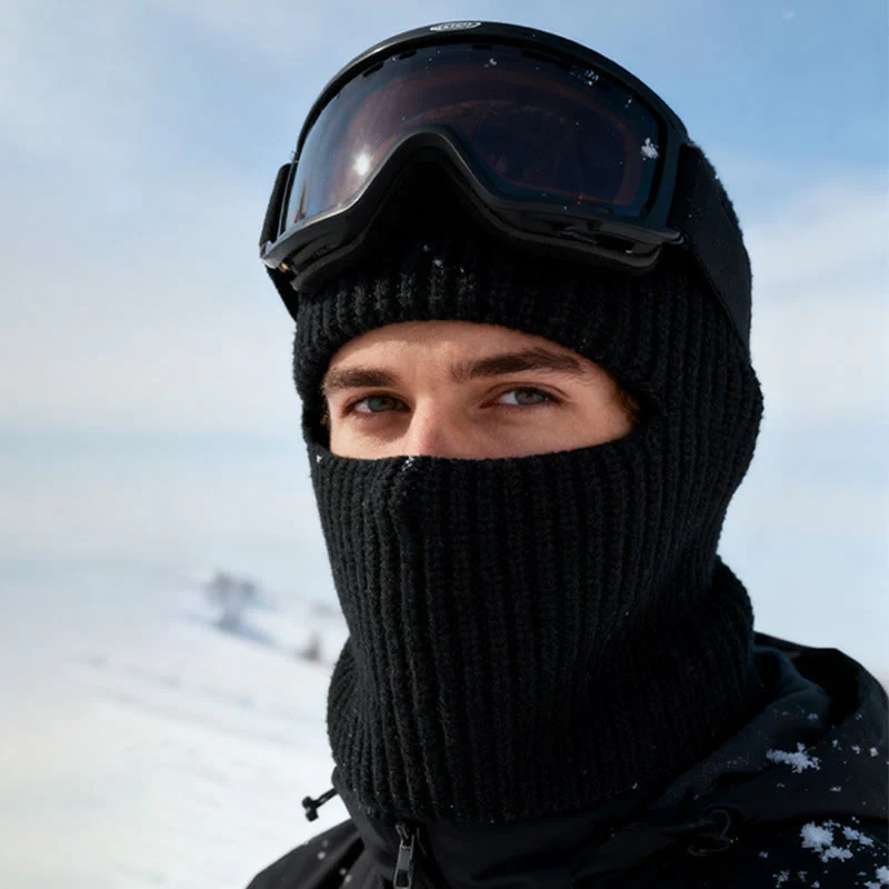 360° Wrap Windproof Knitted Full-Face Winter Beanie Hat - Image 2