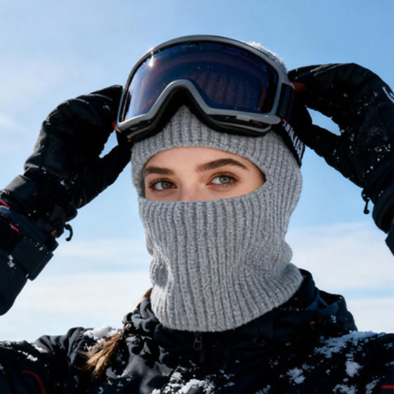360° Wrap Windproof Knitted Full-Face Winter Beanie Hat - Image 6