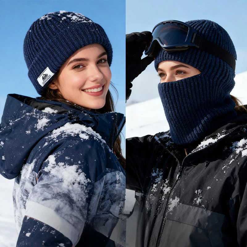 360° Wrap Windproof Knitted Full-Face Winter Beanie Hat - Image 8