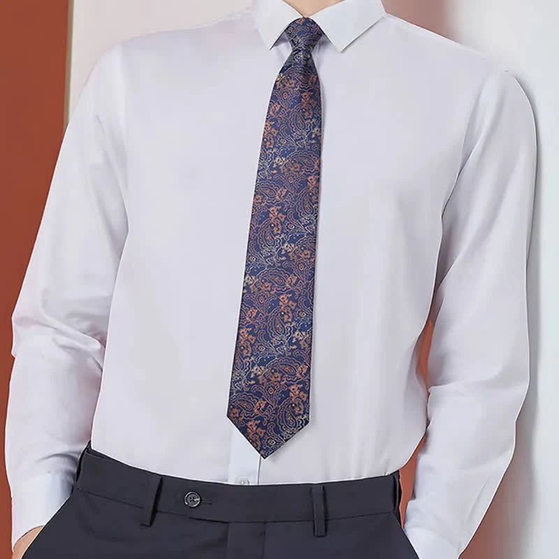 3Pcs Men's Brown Series Paisley BowTie Necktie Set - Image 3