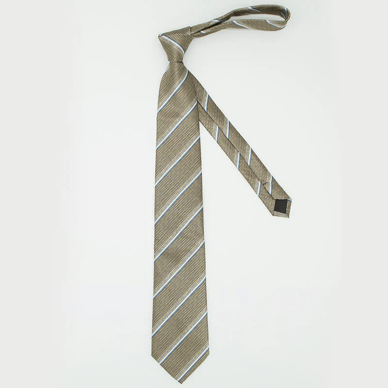 3Pcs Men's Casual Striped Office Accessory Necktie Set - Image 19