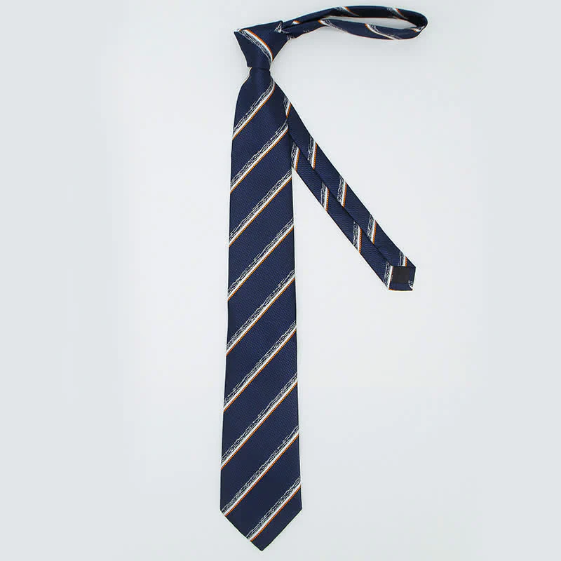 3Pcs Men's Casual Striped Office Accessory Necktie Set - Image 4