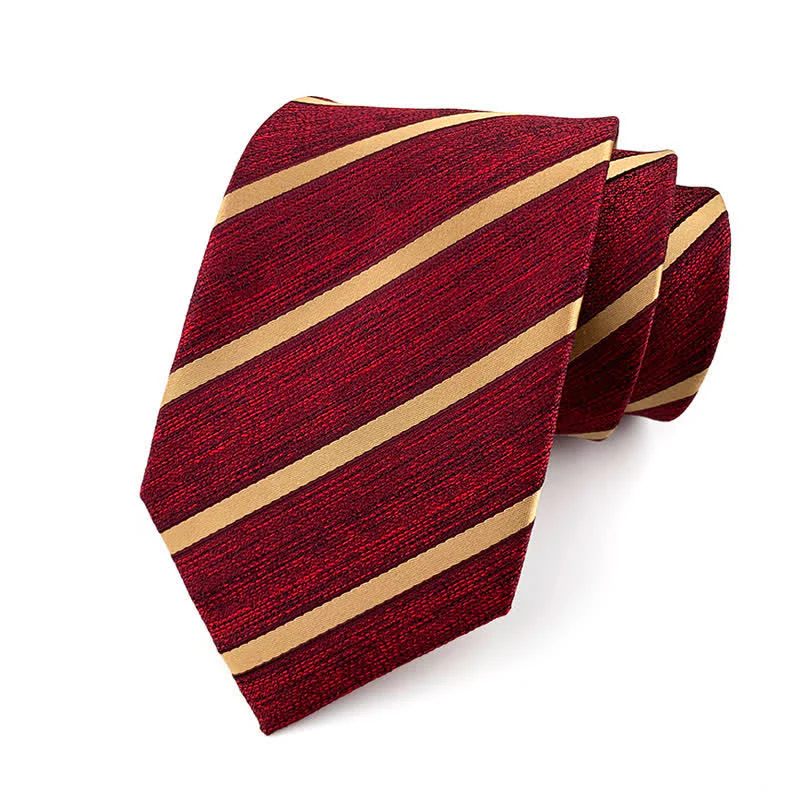 Men's Classic Thin Striped Necktie - Image 3