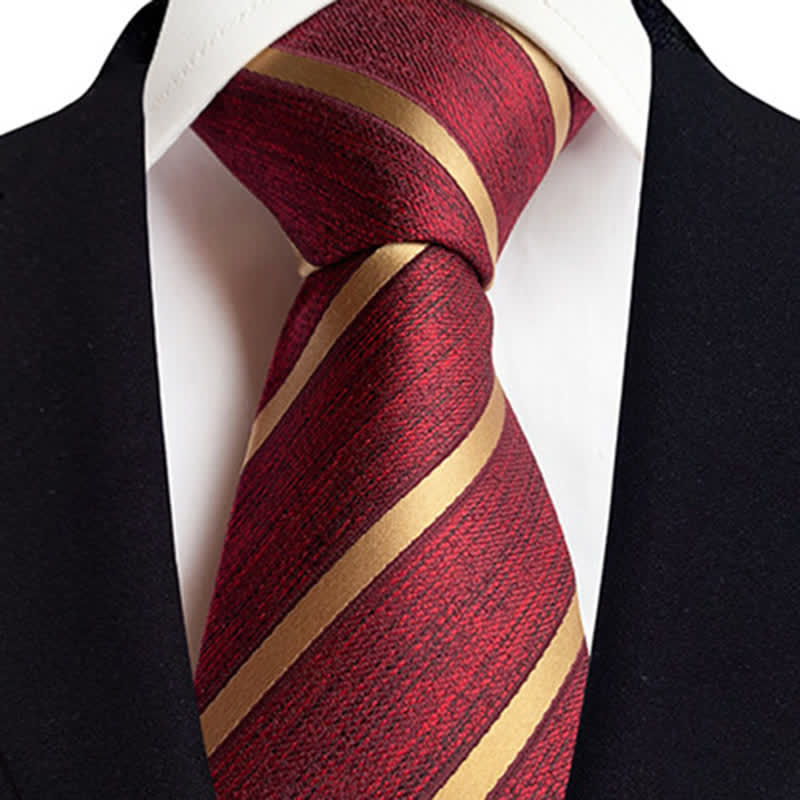 Men's Classic Thin Striped Necktie - Image 4