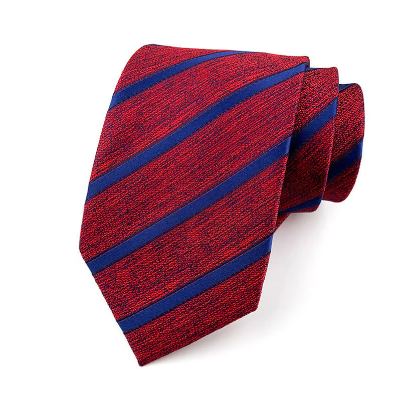 Men's Classic Thin Striped Necktie - Image 5