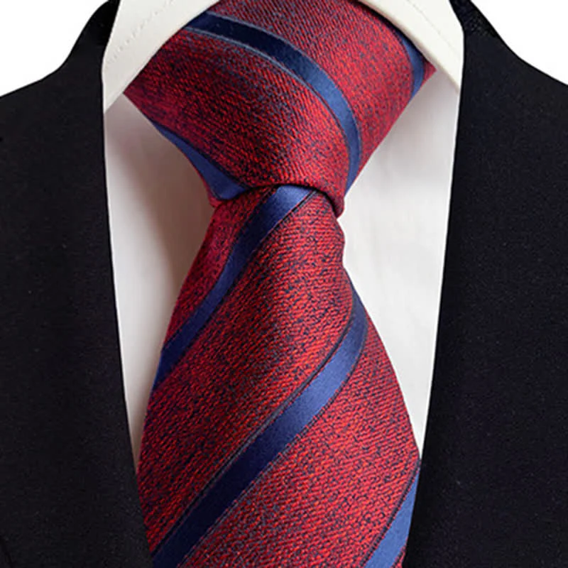 Men's Classic Thin Striped Necktie - Image 6