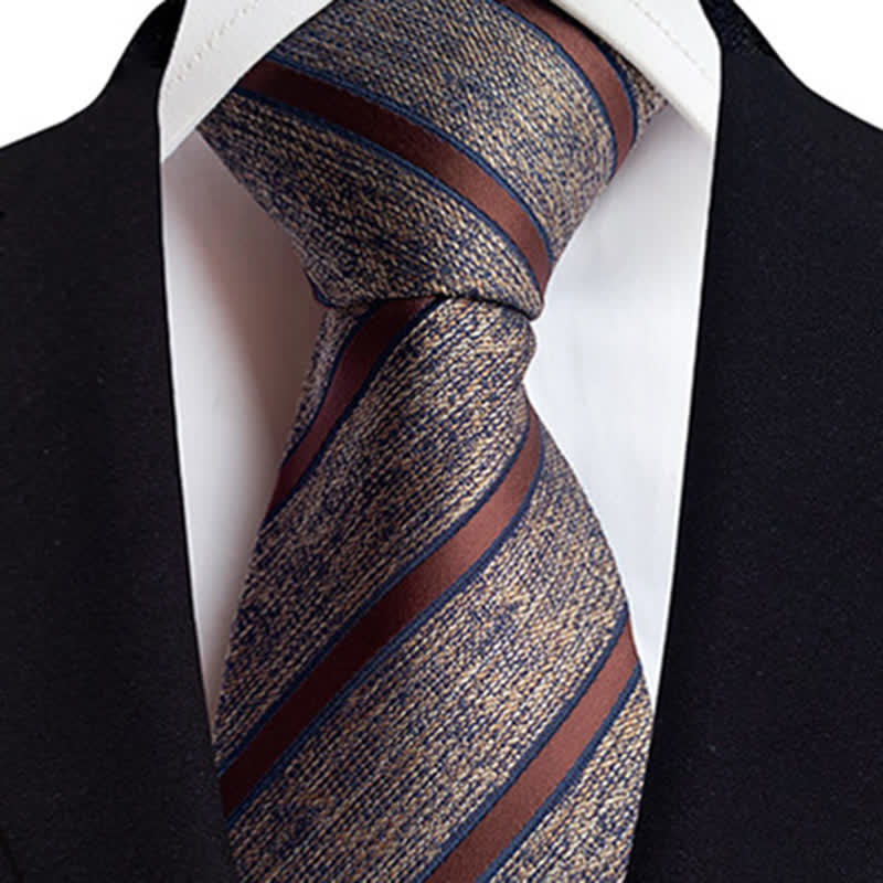 Men's Classic Thin Striped Necktie - Image 8