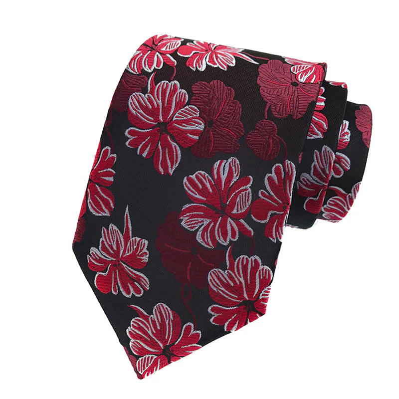 3Pcs Men's Daisy Floral Necktie Set - Image 2