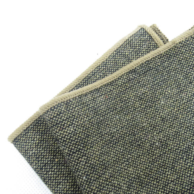 3Pcs Men's Solid Color Imitation Wool Bow Tie Necktie Set - Image 10