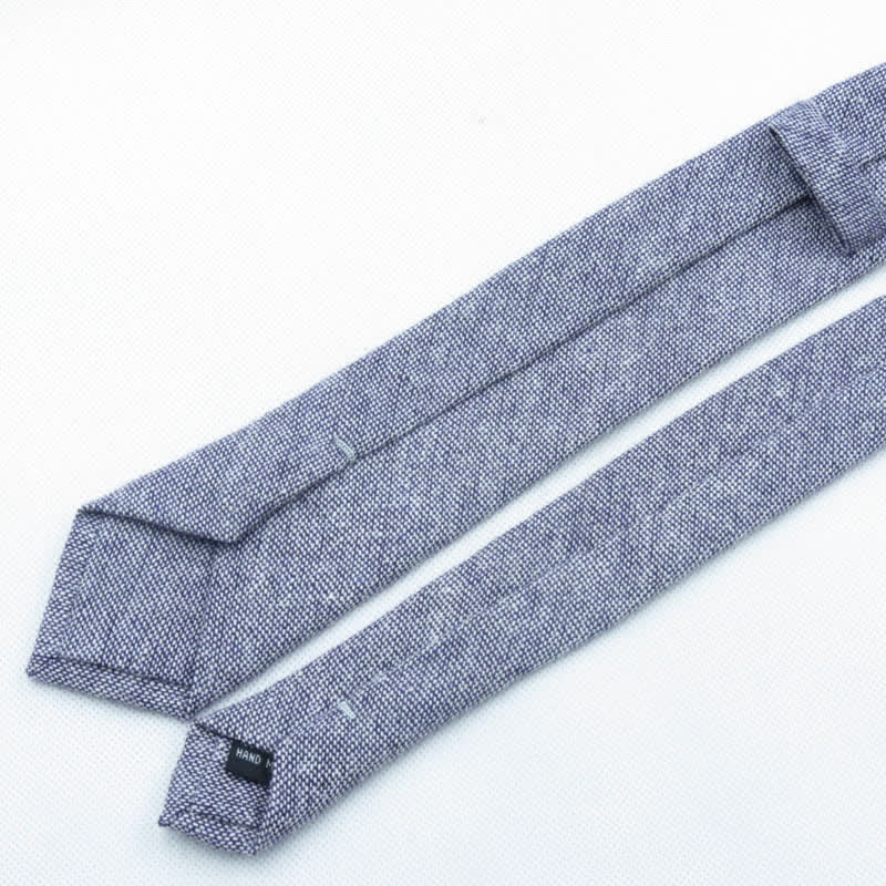 3Pcs Men's Solid Color Imitation Wool Bow Tie Necktie Set - Image 9