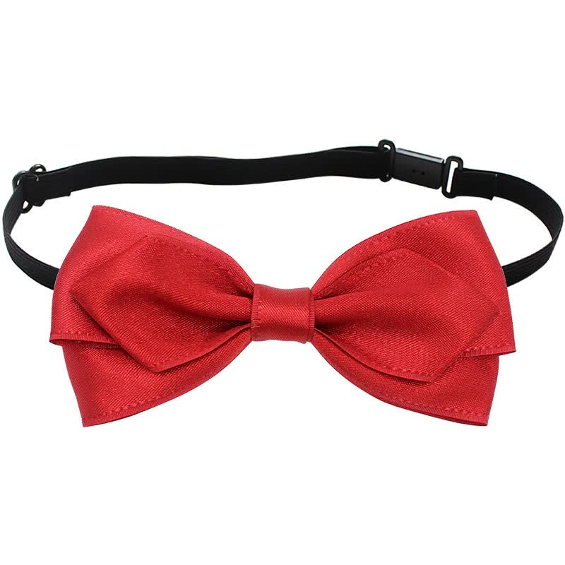 3Pcs Men's Wedding Grooms Rose Corsage Bow Tie Set - Image 5