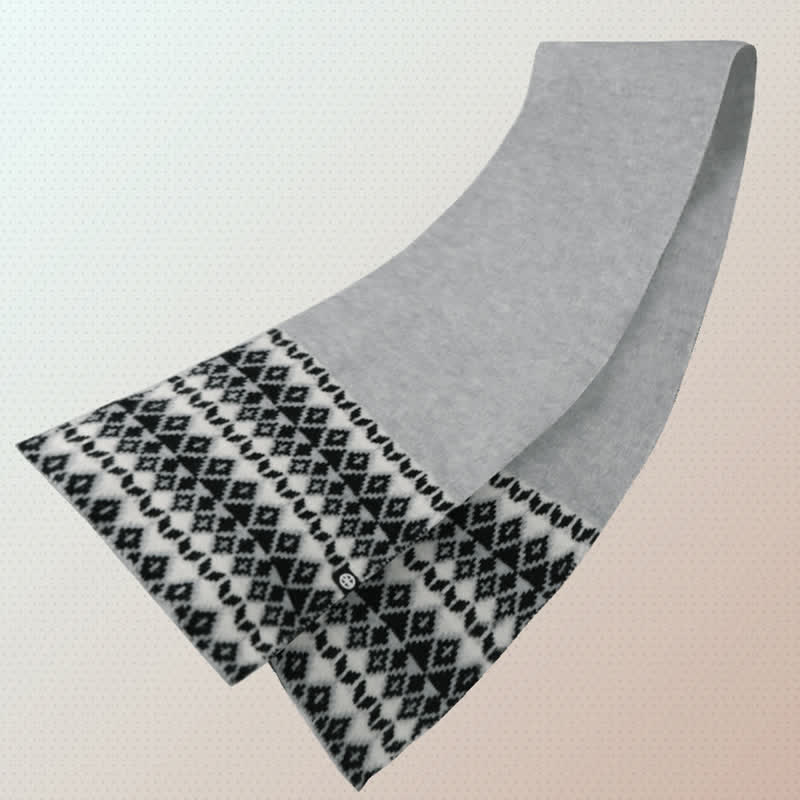 3Pcs Unisex Comfort Diamond Pattern Knitted Hat Scarf Gloves Set - Image 8