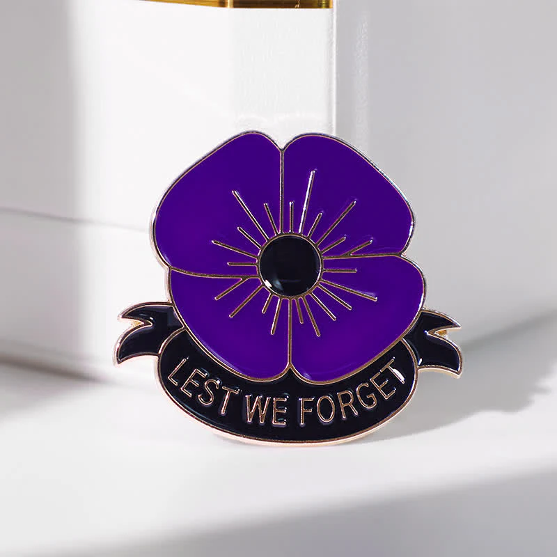 3Pcs Unisex Lest We Forget Poppy Brooch - Image 13