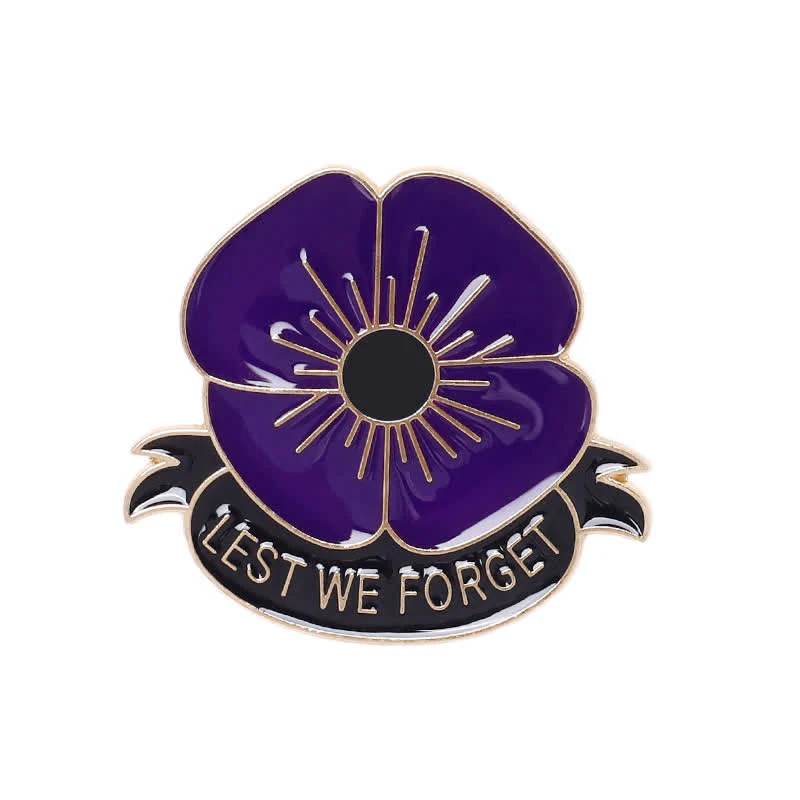 3Pcs Unisex Lest We Forget Poppy Brooch - Image 14
