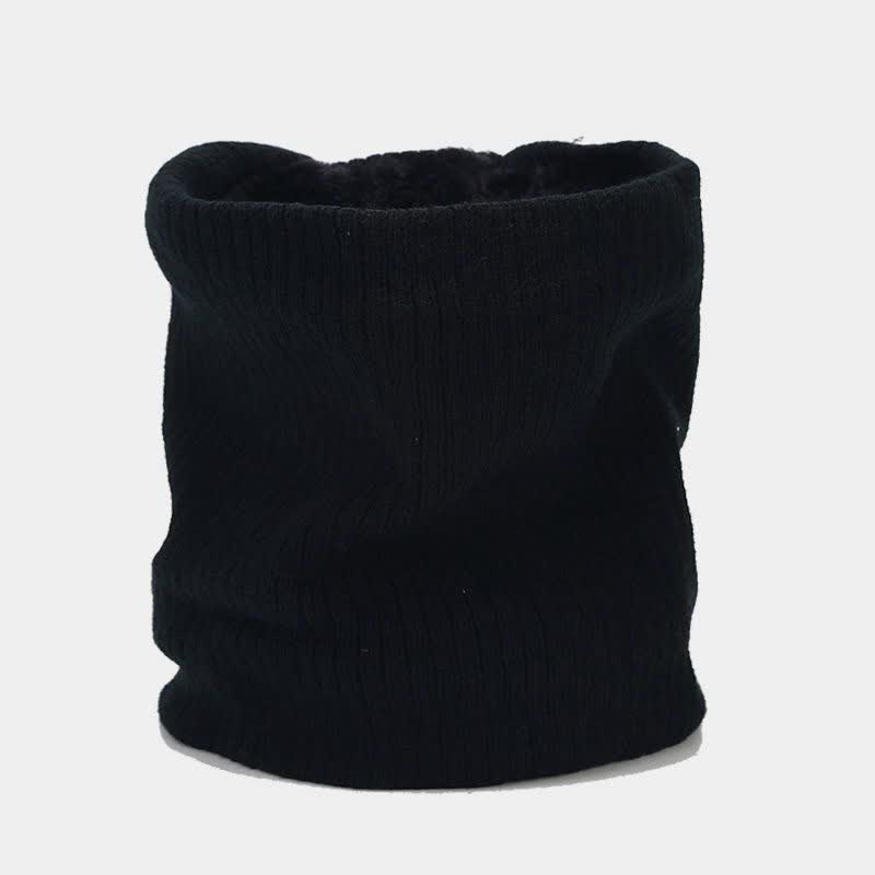 3Pcs Unisex Solid Color Twill Hat Scarf Gloves Set - Image 15