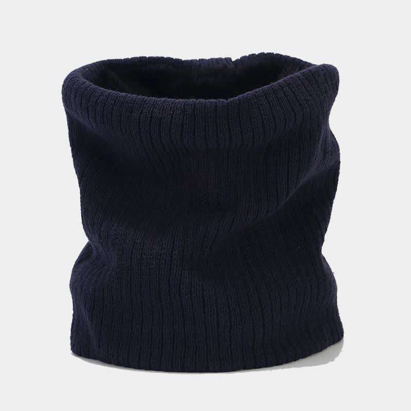 3Pcs Unisex Solid Color Twill Hat Scarf Gloves Set - Image 3