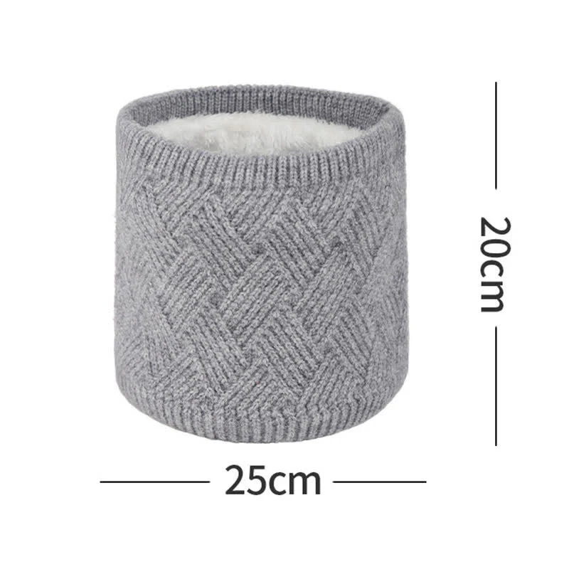 3Pcs Weaving Pattern Hat Neck Gaiter Gloves Set - Image 7