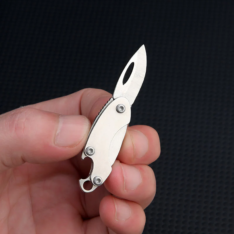 4-In-1 Compact Tool Set Knife Wrench Screwdriver Keychain - Image 6