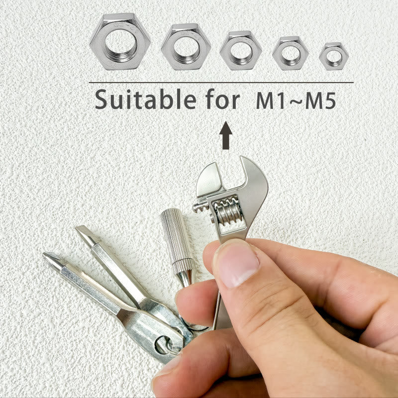 4-In-1 Pocket Mini Tool Knife Wrench Screwdriver Keychain - Image 6