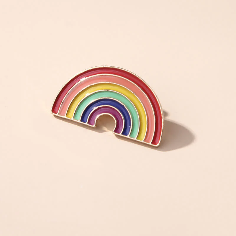 4Pcs Love Is Love Rainbow Flag Pride Brooch - Image 4